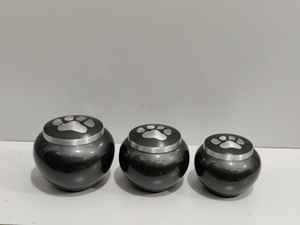 ODESEA Urne funéraire en laiton de style américain de haute qualité, ensemble de fournitures funéraires en métal fait à la main, 3 finitions colorées - Argent - Product Image 3