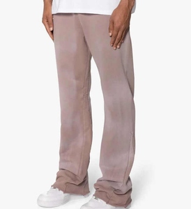 OARH INT INDUSTRY Men's <b>Elastic</b> <b>Waist</b> Drawstring Sweatpants Solid Color Midweight Canvas Casual Pants Breathable Knitted Fleece - Product Image 4