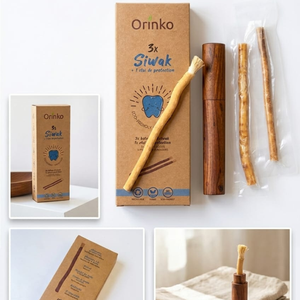 Bâtonnets de nettoyage dentaire naturels Miswak, lot de 3, bâtonnets de soin dentaire à base de plantes biologiques avec support en bois pour une haleine fraîche - Product Image 2