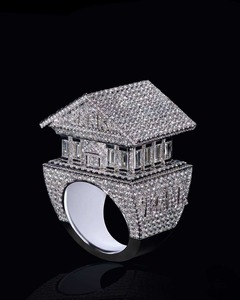 Bague Hip Hop en Argent Sterling 925 et Moissanite Diamant, Bijoux Iced Out de Haute Qualité pour Détaillants et Bijouteries - Product Image 4