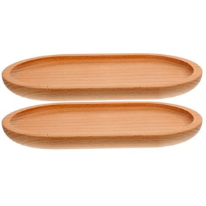 Rectangular Wooden Serving Plate Rectangle Minimalist Design Solid Color Durable Handmade Dishes & Plates oval plate - Product Image 6
