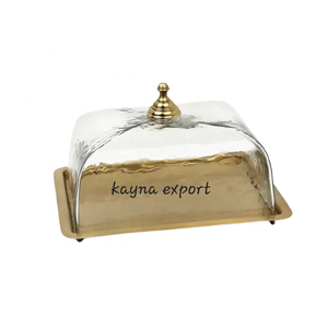 Soporte decorativo para pastel de acero inoxidable al por mayor con cúpula hecho a mano decoración para fiesta de boda soporte para pastel - Product Image 6