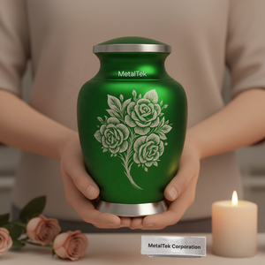 Urnas de Cremación de Aluminio Hechas a Mano para Cenizas, Duraderas, Elegantes y Seguras, con Tapa, Recipientes Decorativos Funerarios para Adultos, para Guardar Recuerdos - Product Image 4