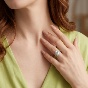 ที่กําหนดเองสร้างสรรค์นักออกแบบ14พันทองคําขาวเพชรจริงเครื่องประดับงานแต่งงานกึ่งเมาท์แหวนสําหรับหมั้นเจ้าสาว - Product Image 3