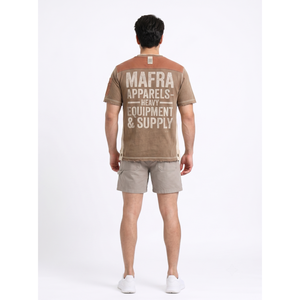 T-shirt Boxy Homme en Coton Mélangé 450 GSM, Grammage Lourd, Design Graphique Personnalisé Oversize Vintage Effet Vieilli Skateboard, OEM XS - Product Image 2