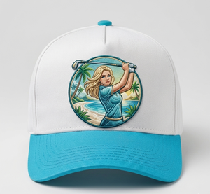Casquette de baseball 5 panneaux brodée en 3D personnalisée, casquette snapback bicolore, fabricant OEM ODM, faible MOQ, casquette brodée de haute qualité - Product Image 1