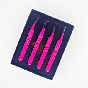 Pinzas de Acero Inoxidable para Pestañas con Diseño de Corazón y Etiqueta Personalizada Profesional, con Agarre Duradero y Punta Fina de 10 mm de Longitud - Product Image 2