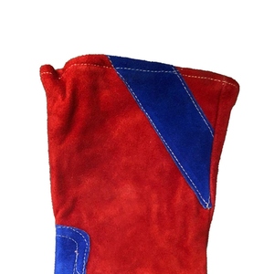 Gants de soudure en cuir de vachette de qualité supérieure, protection industrielle des mains, résistance au feu et à la chaleur, gants de barbecue - Product Image 6