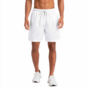 Shorts de plage pour hommes 100% polyester nylon anti-UV, séchage rapide, taille haute avec cordon de serrage, personnalisables, vêtements de plage d'été pour hommes - Product Image 3