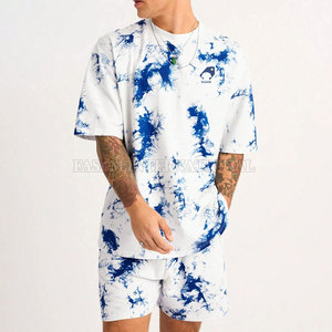 Factory Manufacture Summer Tie Dye <b>Shorts</b> <b>Set</b> For Sale Best Quality Cotton Made Tie Dye <b>Shorts</b> <b>Set</b> - Product Image 3