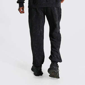 Conjunto de Sudadera y Pantalones Deportivos Personalizados de Invierno para Hombre con Parche Bordado, Sudadera con Capucha Extra Grande, Pantalones Deportivos, 100% Algodón, Ropa Deportiva de Calle, Felpa - Product Image 4