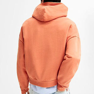 <b>Men's</b> Olive Green <b>Hooded</b> Sweatshirt Oversized Fit Solid Color Casual Cotton Pullover Autumn Wear - Product Image 5