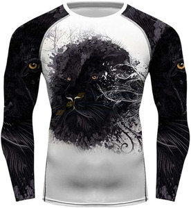 Ensembles de Rashguards MMA BJJ pour Hommes, Légers, à Séchage Rapide, Respirants, à Compression, Imprimés, Manches Courtes, Design Uni Personnalisé - Product Image 5