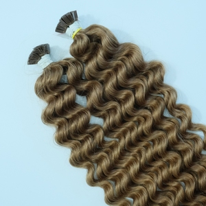 Extensions de cheveux à pointe plate à la kératine de haute qualité 100g Style ondulé profond usine directe en gros cheveux crus Vietnam - Product Image 3