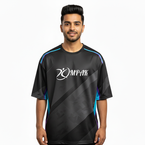 Camiseta Extra Grande de Poliéster/Algodón Sublimado para Hombre, Moda Urbana, Corte Regular Informal, Secado Rápido, Transpirable - Product Image 1