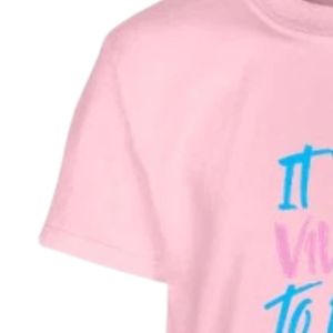T-shirt rose à manches courtes pour tout-petits, imprimé lettres colorées, col rond, décontracté, léger, pour tous les jours, pour garçons - Product Image 3