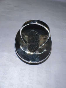 Anillo de piedra solar de Plata de Ley 925, anillo de declaración de piedra solar natural dorada para compromiso y regalo para ella - Product Image 4