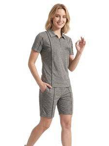 Ensemble t-shirt et short en coton premium personnalisé, nouveau look tendance pour streetwear et vêtements décontractés, unisexe - Product Image 6