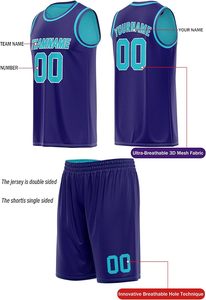 Camisetas de Baloncesto Reversibles Personalizadas para Hombres, Mujeres y Jóvenes, Uniformes de Equipo y Liga con Nombre, Número y Logotipo Impresos - Product Image 3