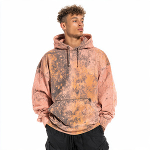 Sudadera con capucha de hombros caídos para hombre, estilo vintage lavado, de invierno, de algodón French Terry, oversize - Product Image 5