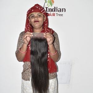 Extensions de cheveux humains indiens naturels non traités, ondulés profonds, qualité HD, 7*7, lisses, vente en gros, prix abordable - Product Image 2