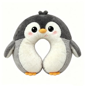Customize Plush penguin <b>neck</b> support <b>pillow</b>, Cute penguin travel <b>pillow</b>, Animal-shaped penguin <b>neck</b> <b>pillow</b> - Product Image 2