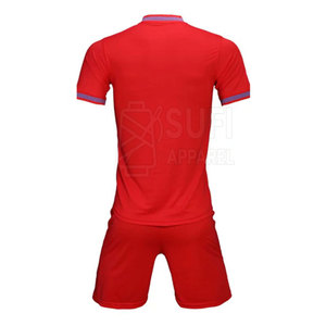 ชุดฟุตบอลมืออาชีพคุณภาพสูง แขนสั้น ผ้าโพลีเอสเตอร์ระบายอากาศได้ดี ปรับแต่งได้สำหรับผู้ใหญ่ ทีมมืออาชีพชาย - Product Image 2