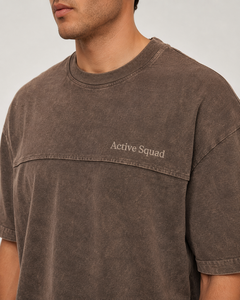 Camiseta Casual de Manga Corta para Hombre, Corte Regular, Beige, Poliéster/Algodón, Transpirable, Cuello Alto, Precio al por Mayor para Active Squad - Product Image 6