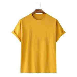 T-shirt en coton pakistanais OEM 280 GSM pour homme, 100 % coton, coupe oversize et longueur longue, motif uni avec logo personnalisé - Product Image 4