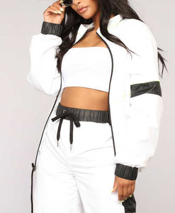 Best Selling Winter Hooded Casual Women Windbreaker Set Customized Logo OEM Services Available High Quality - Product Image 2