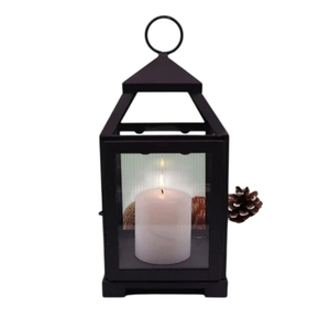 Vintage Style Metal And Glass Hanging Candle <b>Lantern</b> Decorative Candle Holder For Home Garden Wedding Decor Antique Finish Lamp - Product Image 3