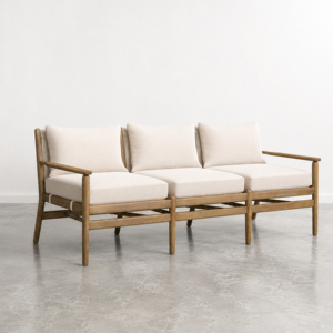 Premium Indonesia Teak Wood <b>Rattan</b> Rope Outdoor <b>Sofa</b> Set Waterproof Garden Patio Furniture Sets Wicker Couch for Hotel Resort - Product Image 1
