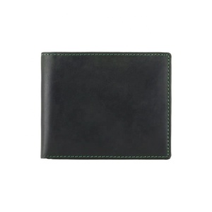 กระเป๋าสตางค์หนังแท้แบบเต็มเมล็ดสีน้ำตาลแบบกำหนดเองสำหรับผู้ชาย LWM-0085 - Product Image 1