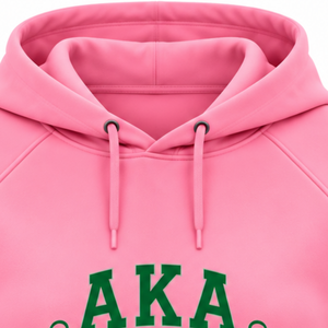   Sudadera con Capucha Rosa para Mujer, Diseño Gráfico con Letras, Informal, Manga Larga, Suave y Cómoda, Estilo Sorority - Product Image 4