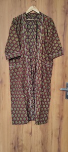 Robe de nuit pour femmes à imprimé floral géométrique multicolore - Product Image 1