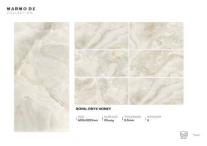 กระเบื้องพอร์ซเลนเคลือบเงาคุณภาพสูงทันสมัย ขนาด 600x1200 มม. กระเบื้องปูพื้นและผนังขนาดใหญ่ สำหรับโครงการเชิงพาณิชย์ - Product Image 3