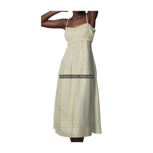 Nuevo Vestido de Mujer con Estampado Floral Vintage, Estilo Bohemio de Playa, Sin Mangas, de Algodón Suave, con Tirantes Finos - Product Image 1
