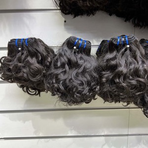 Extensions de cheveux Remy alignées sur les cuticules 100% de haute qualité Paquets de cheveux indiens bouclés naturels à donneur unique et fermeture frontale - Product Image 5