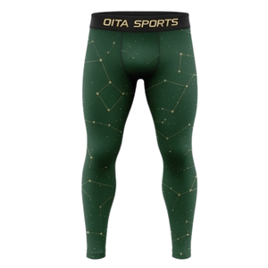 ชุดเสื้อแขนยาวและกางเกงเลกกิ้งสำหรับออกกำลังกาย Forest Green Active Performance Training สำหรับผู้ชาย ชุดออกกำลังกายแบบรัดรูป เหมาะสำหรับฟิตเนส ยิม และกีฬา - Product Image 4