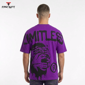Camisetas de Hombre al por Mayor, Nuevo Diseño, Estilo Urbano, Manga Corta, Transpirables, de Alta Calidad, 100% Algodón Peinado - Product Image 5