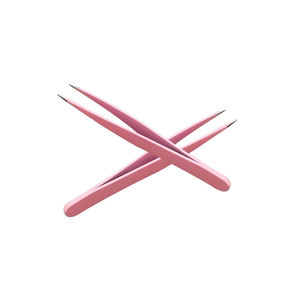 Pincettes professionnelles en acier inoxydable à pointe droite réutilisables de haute qualité pour sourcils et cils volumineux ANAAIF - Product Image 6