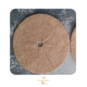 VietChoice Coconut Coir Mulch Mat Circular <b>Biodegradable</b> Eco-Friendly Garden <b>Plant</b> <b>Pot</b> Liner Rustic Style - Product Image 1