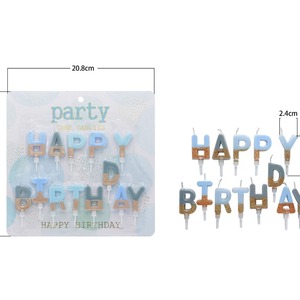Velas Decorativas TOOWIN con Bloques de Color y Letras – Velas Creativas para Decoración de Pasteles y Cumpleaños Infantiles - Product Image 4
