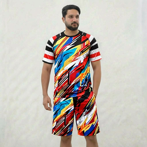 Conjunto de Camisa y Pantalones Cortos Hawaianos Personalizados con Estampado Tropical, Ropa Ligera para Vacaciones de Verano, Ropa de Playa para Vacaciones en Resorts y Cruceros - Product Image 5