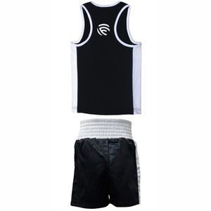 Nuevos Conjuntos de Ropa Deportiva de Kickboxing al Por Mayor, Conjuntos de Entrenamiento de Boxeo con Chaleco y Pantalones Cortos con Estampado Digital, Conjunto de Singlets de Luchador - Product Image 6
