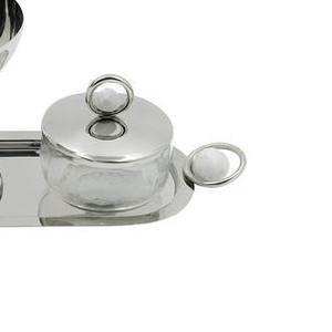 Premium Metal Bakhoor Burner And Storage <b>Jar</b> Set With Decorative <b>Marble</b> Detail For Modern Tabletop Decor - Product Image 2