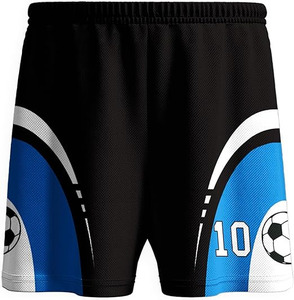 Conjunto de Uniforme de Fútbol para Niños - Jersey Blanco y Azul Personalizado, Impresión Sublimada 100% Blanca y Azul - Product Image 3