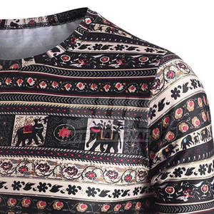 Camiseta Sublimada Estampada de Alta Calidad, Cómoda, 100% Algodón, Corte Holgado, Transpirable, Ecológica, de Secado Rápido, Personalizable para Hombre - Product Image 4