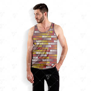 เสื้อกล้ามผู้ชายคุณภาพสูง น้ำหนักเบา ผ้าฝ้ายนุ่ม ระบายอากาศได้ดี แห้งเร็ว เป็นมิตรกับสิ่งแวดล้อม ลายพิมพ์ - Product Image 6