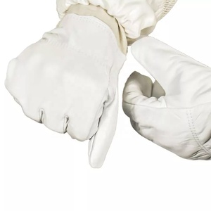Guantes de cuero para apicultura con mangas largas Cómodos y flexibles para uso profesional - Product Image 4